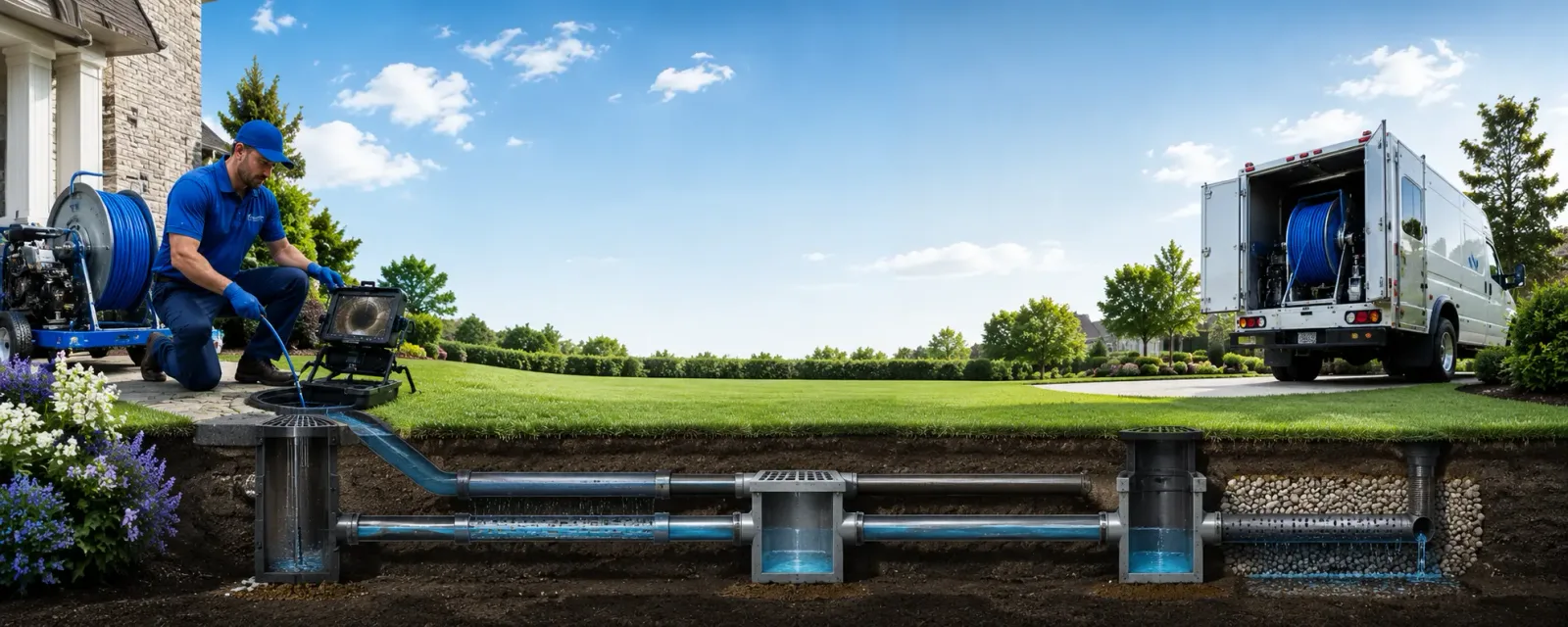 Outdoor drain cleaning information for Victoria, IL